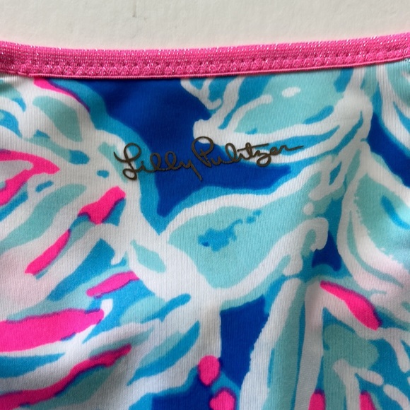 Lilly Pulitzer Luxletic UPF 50+ Sydney Sunguard Shirt in Bay Blue Into the Deep - Picture 7 of 7
